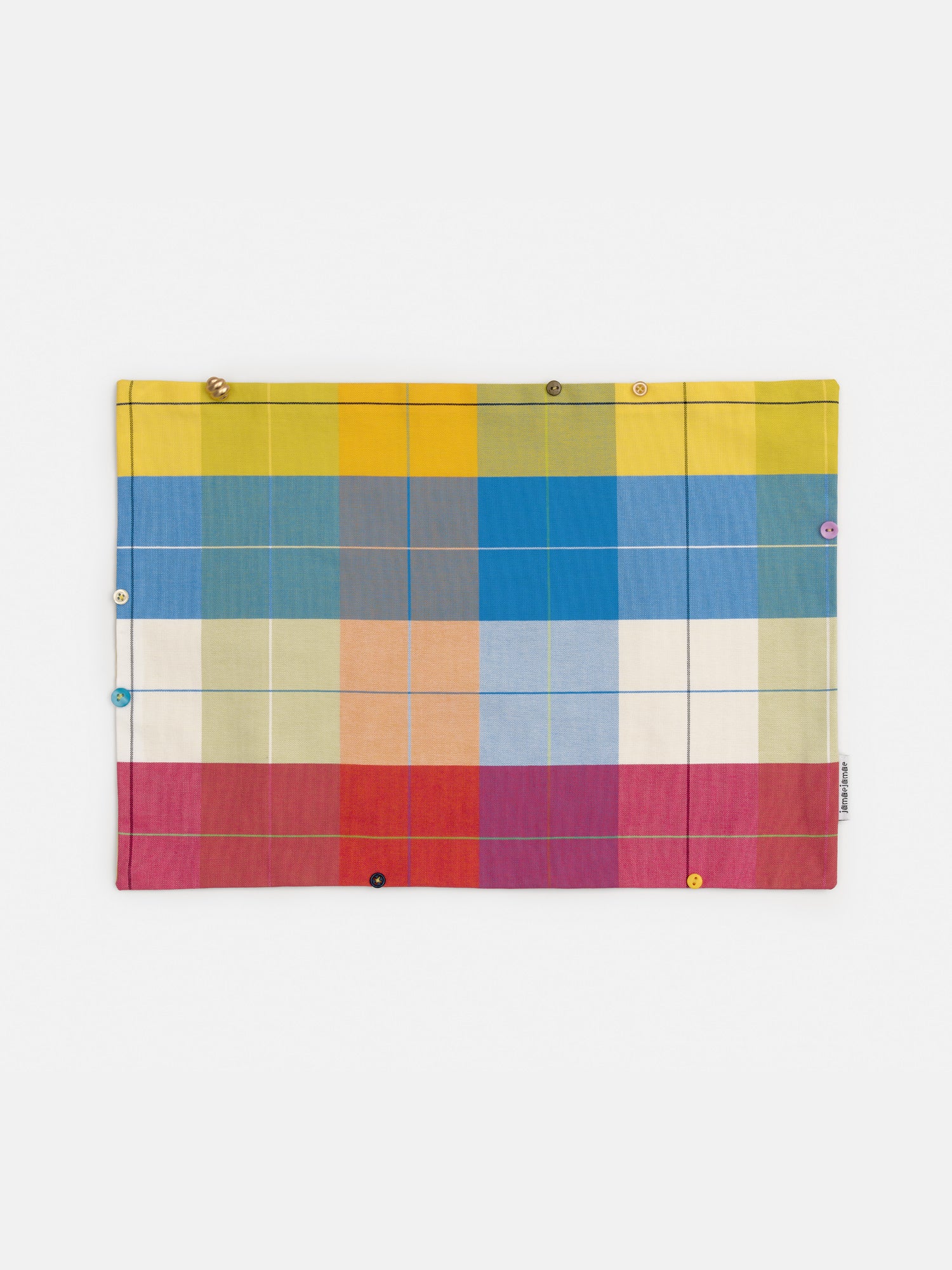 buttoned placemats - color grid