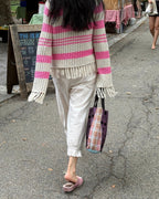 polka dot plaid bag