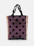 polka dot plaid bag