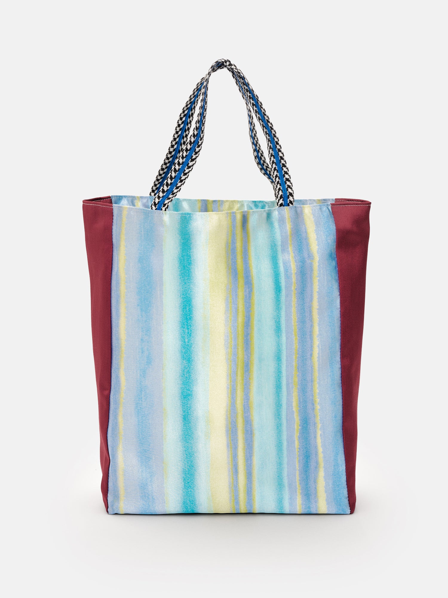 striped watercolor bag